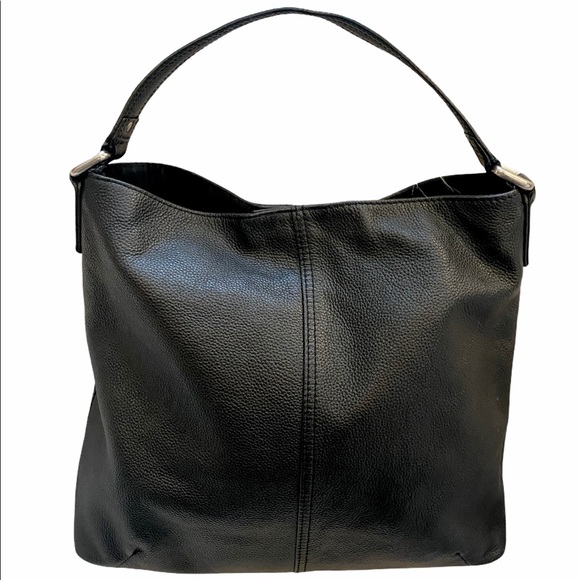 Kooba Black Pebbled Leather Hobo Shoulder Bag - Picture 9 of 9